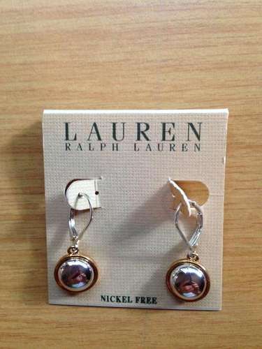 Ralph Lauren gold & silver coloured metal earrings for pierced ears